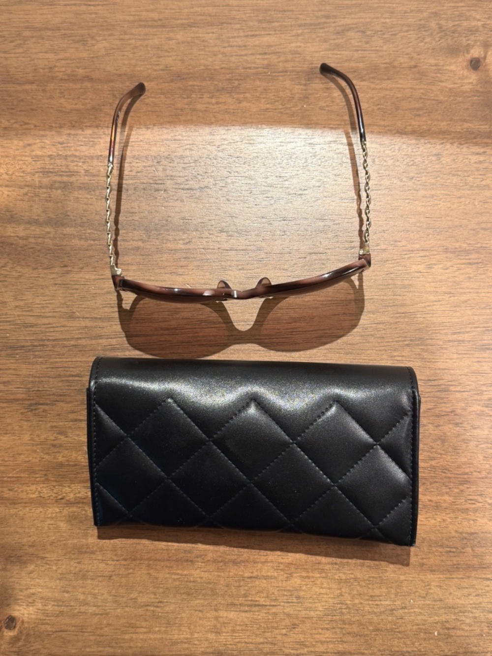 Chanel 5210-Q-A Square Chain Sunglasses – Brown / Gold - Picture 3 of 8